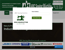 Tablet Screenshot of abcsewingmachine.com